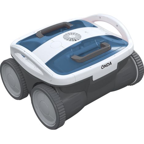 Robot piscine nettoyage fond 60m² – Filtration ultra fine – 4 roues motrices – Vitesse 19m³/h – Câble flottant 16m – Onda