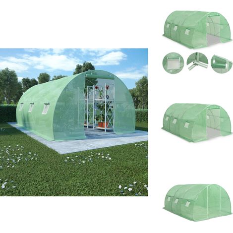 Serre 13,5 m² 450x300x200 cm - Serre De Jardin - Abri Jardin - Tunnel De Jardin - Protection Plante - Serrez Verdure (1/5)