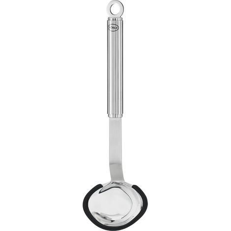 Rösle Cuchara para Salsa de Silicona Acero Inoxidable 26,5 cm Plateado Negro