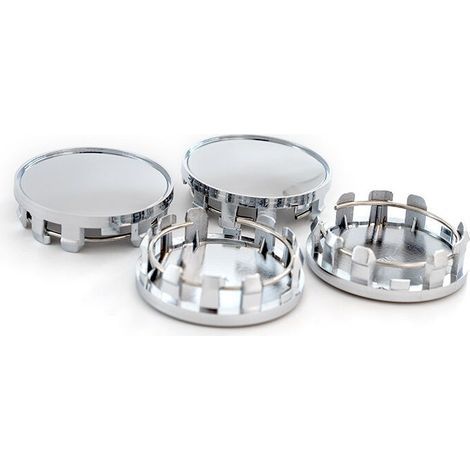 Cache-Moyeu - 59 mm - 9 Clips - Pour Jantes Automobiles - Lot de 4