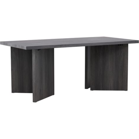 Table à Manger Design "Bassholmen" 180cm Noir (1/5)