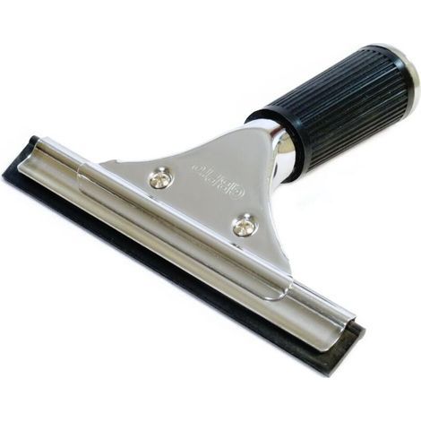 Tergivetro professionale – acciaio inox, 15 cm, lama a doppio lato, pratico per la pulizia di vetri e piastrelle (1/5)