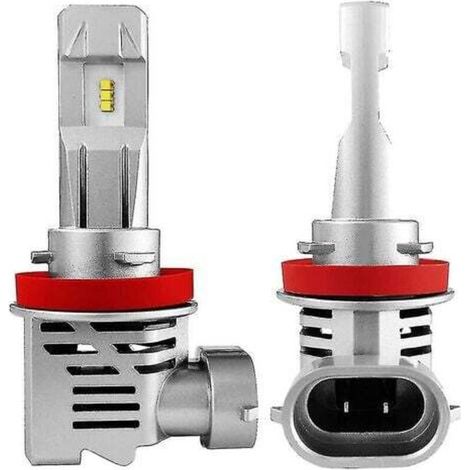 H11 H8 H9 H16 LED-Scheinwerferlampen, 12.000 lm, 6.500 K, Kaltweiß, 2er-Pack