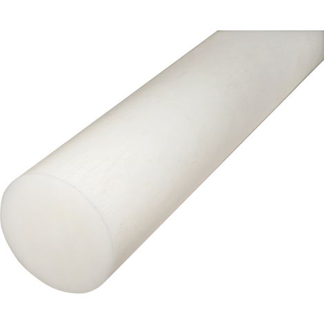 Barra di poliammide, poliossimetilene-poliacetale POM bianca 1000x90mm 9.6 Kg (1/4)