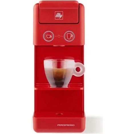 Illy Y3.3 Máquina de café automática rojo vibrante