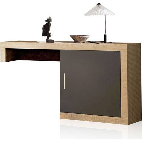 Módulo bajo Nuka 1 puerta Cambria - Grafito (ancho) x 60cm (alto)