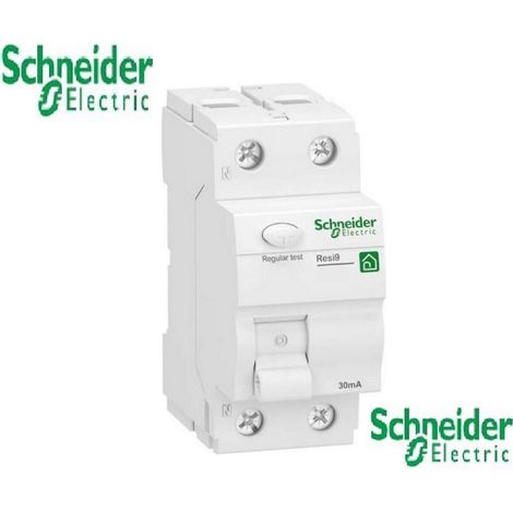 Interrupteur différentiel 2P 63A - 30ma Resi9 type AC - Schneider-Electric