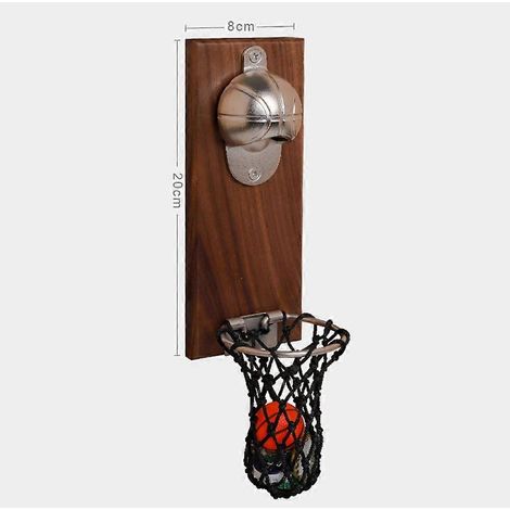 Dcapsuleur de bouteille de basket-ball, Dcapsuleur avec coleccionador de cápsulas, fijación murale pour la decoración de la maison, tire-bouchon aimant, g (1/3)