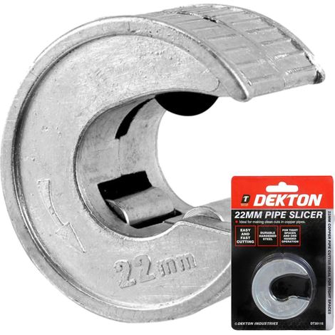 Dekton Quick Rotary Copper Pipe Tube Cutter Slicer Wheels Plumbing Cutting 22mm (1/5)