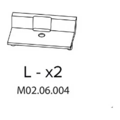R LX2 M02.06.004 X ARMADIO SPOGLIATOIO RESINA A 2 POSTI IN KIT C/SERRAT