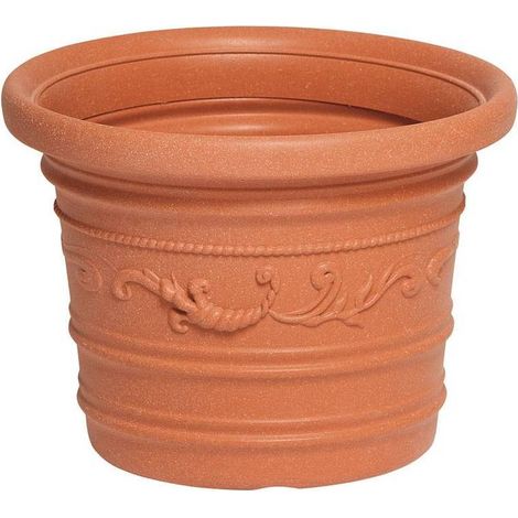 VASO IN PLASTICA FESTONATO D 40XH30CM 21L PRESTIGE