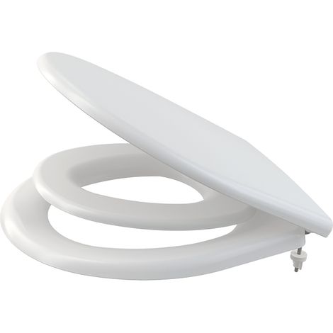 Alca - WC-Sitz mit integrierter Einlage, antibakteriell, SoftClose, weiß A606 (1/4)