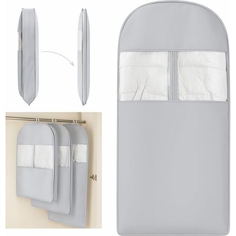 Filiyano – Sac de compression suspendu peu encombrant avec fermeture éclair pour le rangement dans les placards, sac de rangement suspendu pour (1/5)