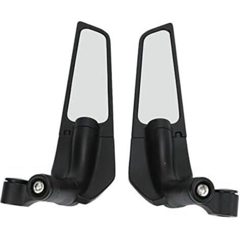 (Pack of 2) Motorcycle Rearview Mirror Modified Fixed Wing Large Mirror Suitable for Kawasaki Yamaha Wind Knife Rearview Mirror (1/5)