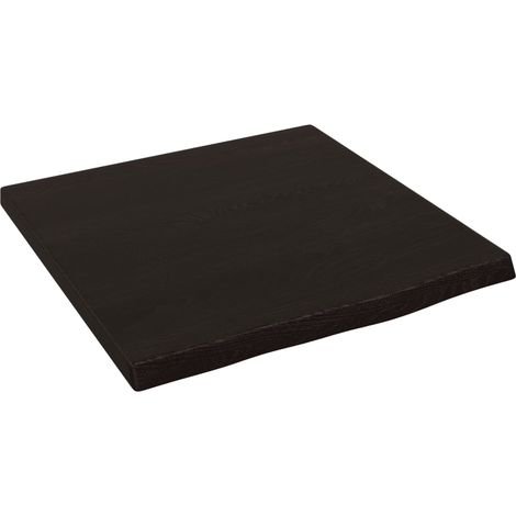 Maison Exclusive - Piano Bagno Marrone Scuro 40x40x2 cm Legno Massello Trattato