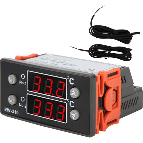Régulateur numérique de température EW‑310 à alarme intégrée pour refroidisseur d’eau, système multistage, AC 220V (1/5)