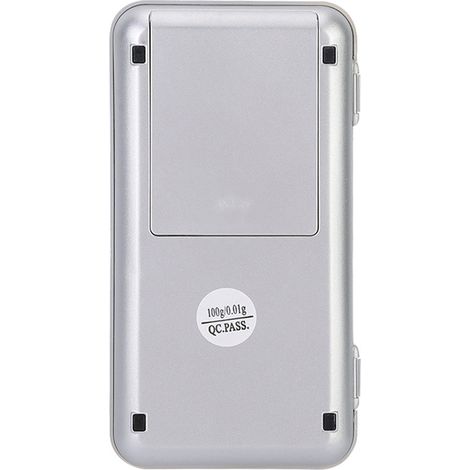 Balance de poche numérique portable de haute précision (0,01 g), rétroéclairée, 100 g (1/5)
