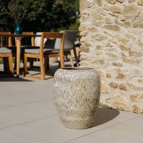 Maceta GALILEE 40x50cm tigre blanco (1/5)