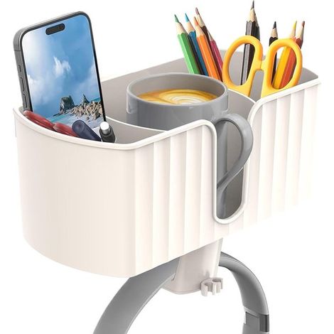 Soporte para vasos de mesa，Soporte de almacenamiento colgante，Soporte para vasos de escritorio，encimera de cocina (1/5)