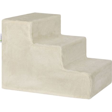 Timmy pet step con 3 gradini Beige 36 cm di altezza ausilio per l'ingresso e l'uscita degli animali domestici (1/3)