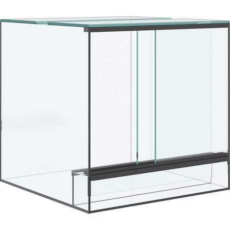 Terrarium mit Speicher Transparent 30 x 30 x 30 cm Glas vidaXL