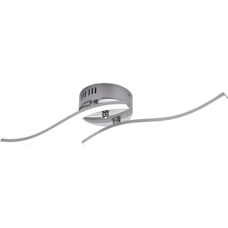 Plafonnier LED, 12 W, 1300 lm, lampe de plafond moderne en acrylique, lumière blanche froide 6500 K, lampe d'éclairage intérieur (1/2)