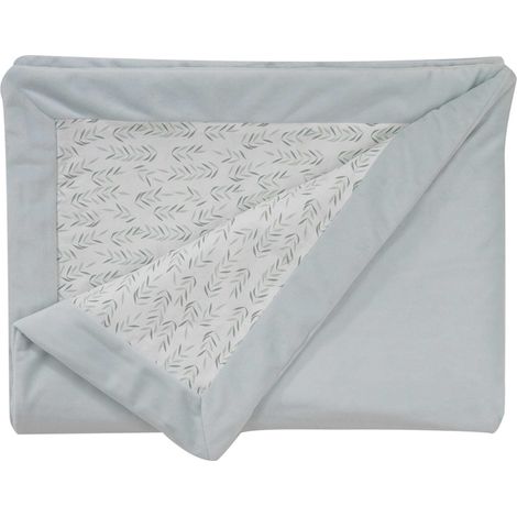 Couverture double face esprit nature Sauge 75x100 cm (1/2)