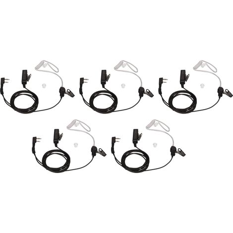 Micro-casque à réduction de bruit 2 broches avec microphone pour BF-888S BF-777S BF-666S UV5R, lot de 5 pièces (1/5)