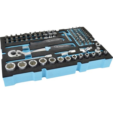 Brüder Mannesmann QUANTOOL Steckschlüsselsatz  1/4" (6.3 mm) 85teilig Q25002 (1/2)