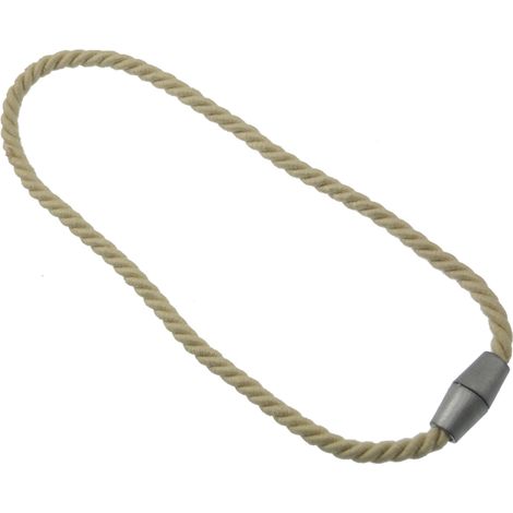 bracciale magnetico per arricciare/decorare le tende -colore beige.