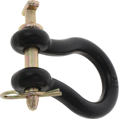 Grillete Omega curvado de 22x16 mm con pasador de 12,7 mm y enchufe. (1/2)