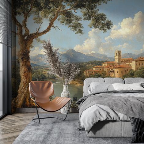 Papier peint panoramique paysage italien - 300 x 250 cm (1/2)