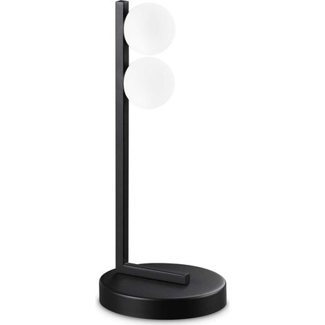 Abatjour Contemporanea Ping Pong Metallo Nero Led Integrato 6W 3000K Ip20 (1/2)
