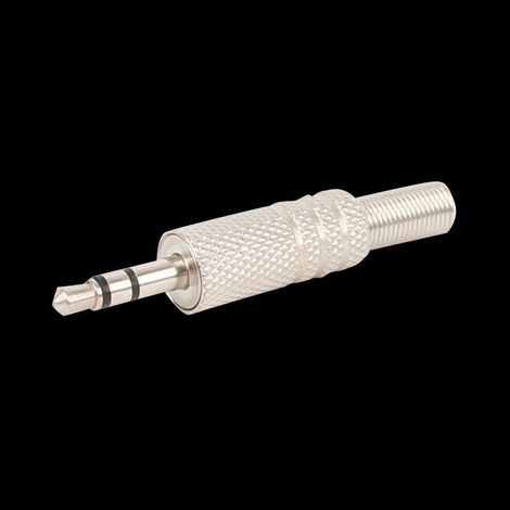 3.5mm dual channel all-metal stereo jack, 3.5mm headphone jack, audio adapter with solder plug. (1/3)