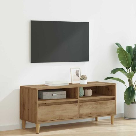 vidaXL Mobile TV con cassetto Rovere artigianale 100 x 34,5 x
