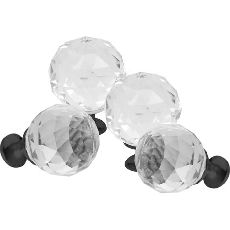 Domino Elegante Crystal Palace Möbelknopf 30mm in Schwarz & Weiß  4 Stück (1/5)