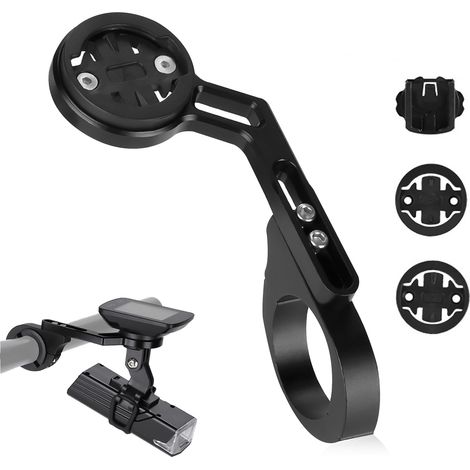Adecuado para el soporte delantero de la bicicleta, compatible con el ciclocomputador GPS Garmin Edge, juego de soportes de manillar de metal de liberación rápida para bicicleta de carretera (1/5)