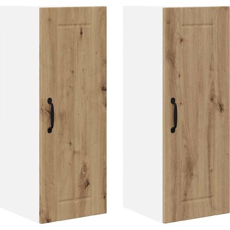 Meubles de Rangement,Armoire de cuisine 2 pcs Chêne artisanal 30 x 31 x 80 cm CFW602282 (1/5)