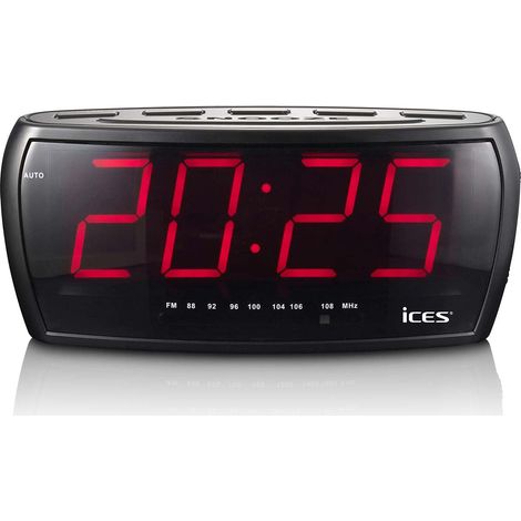 Radio reveil fm avec grand ecran led et double alarme 233274307 (1/2)