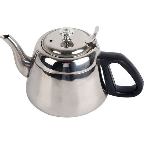 Théière en acier inoxydable 1,5 l 2L, théière à café, bouilloire à eau chaude avec filtre 2L (1/5)