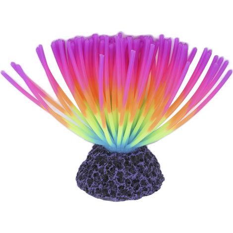 Aquarium Silicone Simulation corail Aquarium aménagement paysager décoration fausses plantes d'eau colorées (1/5)