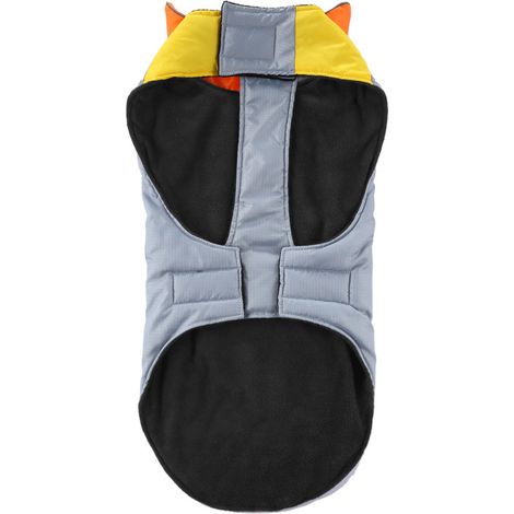 Manteau d'hiver chaud pour chien, veste polaire coupe-vent et imperméable, DZ219 orange (1/5)