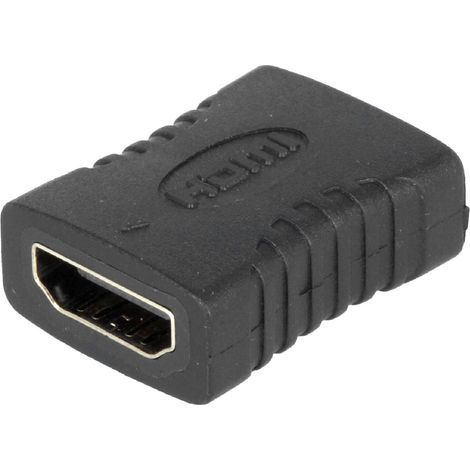 Adaptateur HDMI femelle vers HDMI Femelle noir
