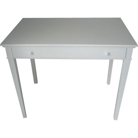 Consola - Mesa guéridon - Color Blanco - 1 cajón