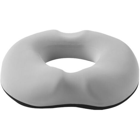 BUNTHAUS Coussin de Siège pour Hémorroïdes, Coussin Donut de Haute Qualité en Mousse à Mémoire de Forme pour Grossesse, Coccyx, Sciatique Postnatale, Escarres (Homme, Gris) (1/5)