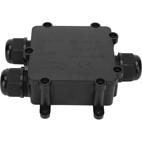 Boîte de jonction à trois voies YB730, raccord électrique triple, boîtier de dérivation étanche, connecteur multiprise, usage domestique et professionnel. (1/5)