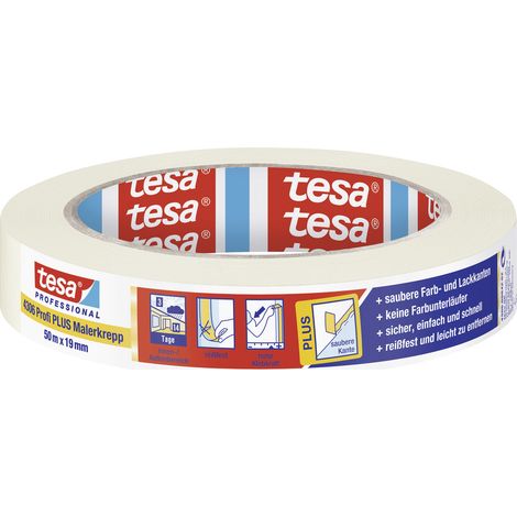 tesa PREMIUM 04306-00042-02 Kreppband tesakrepp® Beige (L x B) 50 m x 19 mm 1 St.