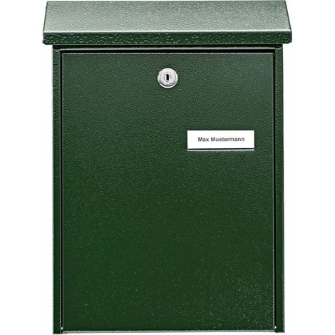 Burg Wächter DAILY 5861 GR Boîte aux lettres Tôle d'acier vert avec serrure à clé Y848262 (1/4)