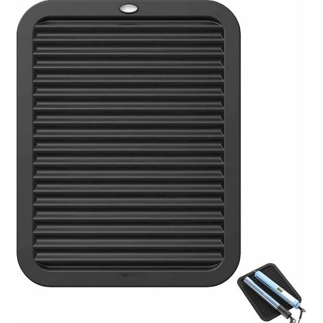 Tapis de coiffure, Tapis de Séchage Vaisselle en Silicone dessous de plat impeccable résistants à la Chaleur Multifonction Tapis d'égouttement 3023cm (1/5)