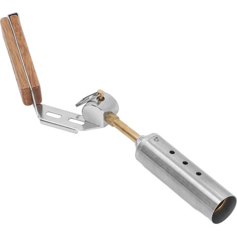 Leistungsstarke, faltbare Outdoor-Taschenlampe mit tragbarem Holzgriff, ideal für Picknicks und zum Kochen. (1/4)